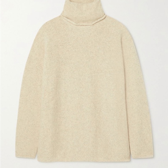 Lauren Manoogian Ecru Alpaca Turtleneck Sweater - Picture 3 of 9